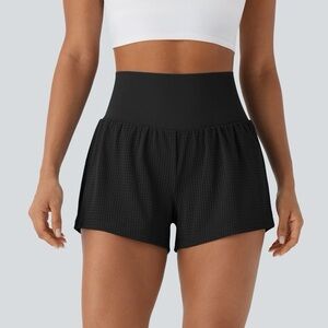 HALARA Women's Black Athletic Yoga Shorts